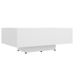 Table basse Blanc 85x55x31 cm Aggloméré