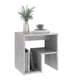 Tables de chevet 2 pcs Gris béton 40x30x40 cm Aggloméré