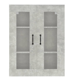 Armoire murale suspendue Gris béton 69,5x34x90 cm