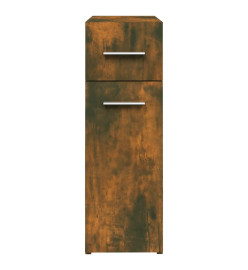 Armoire d'apothicaire Chêne fumé 20x45,5x60cm Bois d'ingénierie