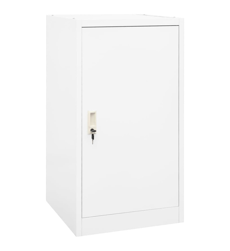 Armoire à selles Blanc 53x53x105 cm Acier