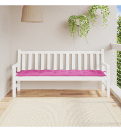 Coussin de banc de jardin rose 180x50x7 cm tissu oxford