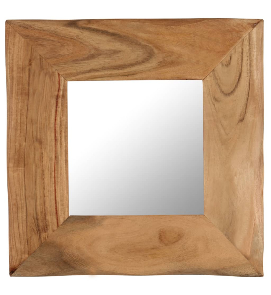 Miroir cosmétique 50x50 cm Bois solide d'acacia Miroir cosmétique 50x50 cm Bois solide d'acacia