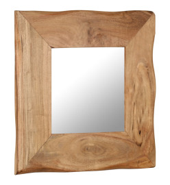 Miroir cosmétique 50x50 cm Bois solide d'acacia