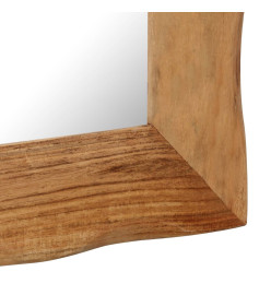 Miroir cosmétique 50x50 cm Bois solide d'acacia
