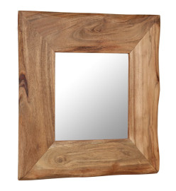 Miroir cosmétique 50x50 cm Bois solide d'acacia