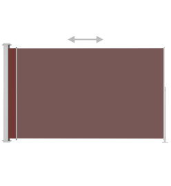 Auvent latéral rétractable de patio 180x300 cm Marron