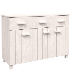 Buffet MOLDE Blanc 113x40x80 cm Bois massif de pin