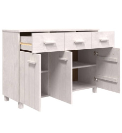 Buffet MOLDE Blanc 113x40x80 cm Bois massif de pin