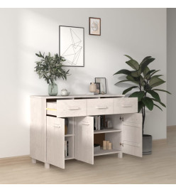 Buffet MOLDE Blanc 113x40x80 cm Bois massif de pin