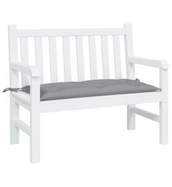 Coussin de banc de jardin gris 110x50x7 cm tissu oxford