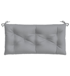 Coussin de banc de jardin gris 110x50x7 cm tissu oxford