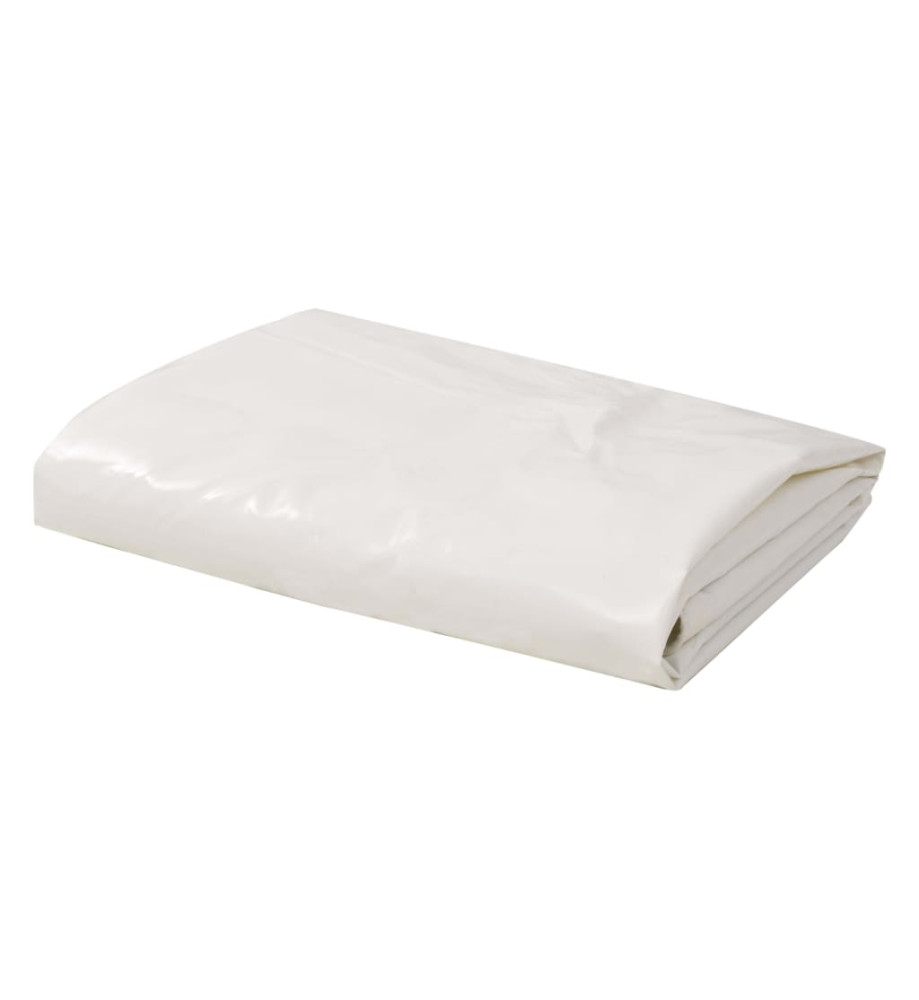 Bâche 650 g / m² 3,5 x 5 m Blanc