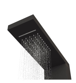 Système de panneau de douche Aluminium Noir