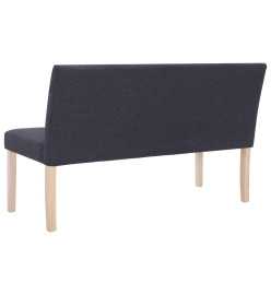 Banc 139,5 cm Gris foncé Polyester