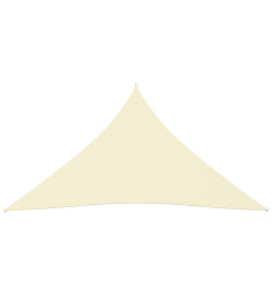 Voile de parasol Tissu Oxford triangulaire 4,5x4,5x4,5 m Crème