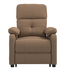 Fauteuil électrique de massage Marron Tissu