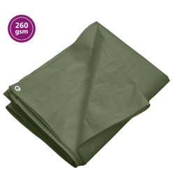 Bâche 260 g/m² 2x3 m Vert PEHD