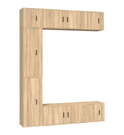 Ensemble de meubles TV 7 pcs Chêne sonoma Bois d'ingénierie