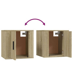 Ensemble de meubles TV 2 pcs chêne sonoma bois d'ingénierie