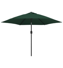 Parasol cantilever à LED 3 m vert