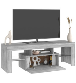 Meuble TV avec lumières LED sonoma gris 120x35x40 cm