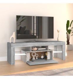 Meuble TV avec lumières LED sonoma gris 120x35x40 cm