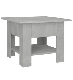 Table basse Gris béton 55x55x42 cm Aggloméré