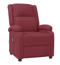 Fauteuil de massage Rouge bordeaux Similicuir