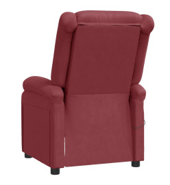 Fauteuil de massage Rouge bordeaux Similicuir