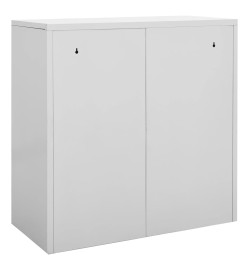 Armoire à casiers Gris clair 90x45x92,5 cm Acier