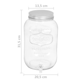 Distributeurs de boissons 2 pcs 8050 ml Verre