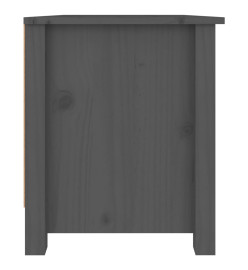 Armoire à chaussures Gris 70x38x45,5 cm Bois de pin massif