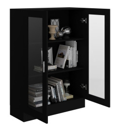 Armoire à vitrine Noir 82,5x30,5x115 cm Aggloméré