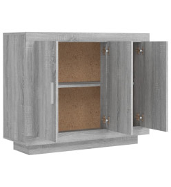 Buffet Sonoma gris 92x35x75 cm Bois d'ingénierie