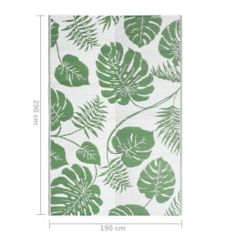 Tapis d'extérieur Vert 190x290 cm PP