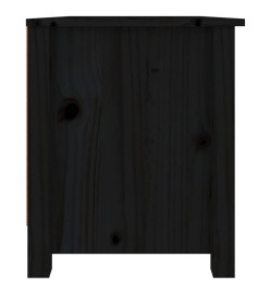 Armoire à chaussures Noir 70x38x45,5 cm Bois de pin massif