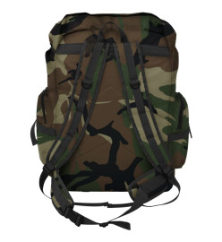 Sac à dos en style d'armée 65 L Camouflage