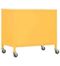 Armoire de rangement Jaune moutarde 60x35x56 cm Acier