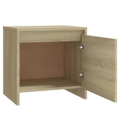 Tables de chevet 2 pcs Chêne sonoma 45x34x44,5 cm Aggloméré