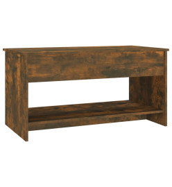 Table basse Chêne fumé 102x50x52,5 cm Bois d'ingénierie