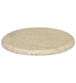 Dessus de table Crème Ø40x2,5 cm Marbre