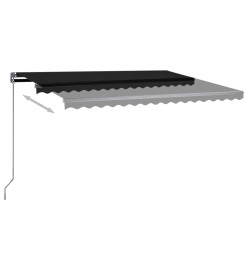 Auvent automatique sur pied 450x350 cm Anthracite