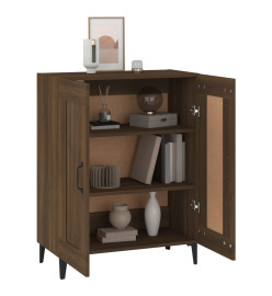 Buffet chêne marron 69,5x34x90 cm bois d'ingénierie