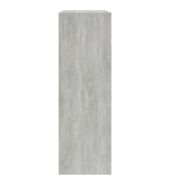 Bibliothèque Gris béton 60x24x74,5 cm Bois d'ingénierie