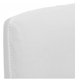 Housses extensibles de chaise 6 pcs Blanc