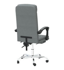 Fauteuil inclinable de bureau Gris foncé Tissu