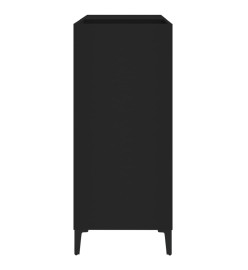 Armoire à disques noir 84,5x38x89 cm bois d'ingénierie