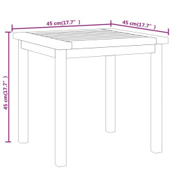 Table d'appoint 45x45x45 cm Bois massif de teck