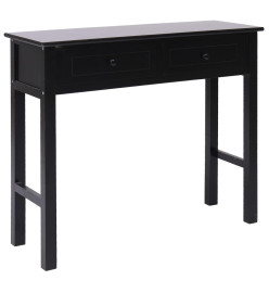 Table console Noir 90 x 30 x 77 cm Bois